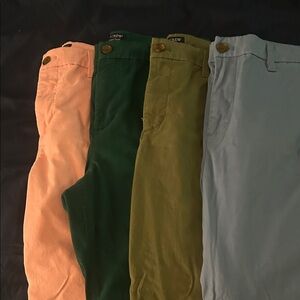 J. Crew Women's Straight Leg Pants - Peach, Green, Olive, Light Blue